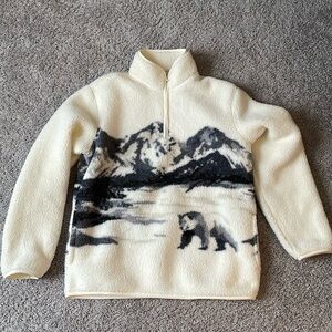 Men’s old navy polar bear ivory Sherpa fleece